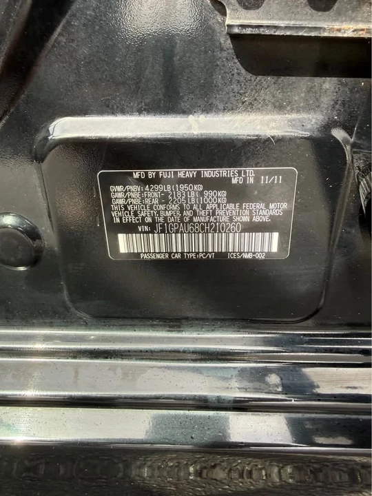 2012 Subaru Impreza 4th Gen - Image 17 of 20