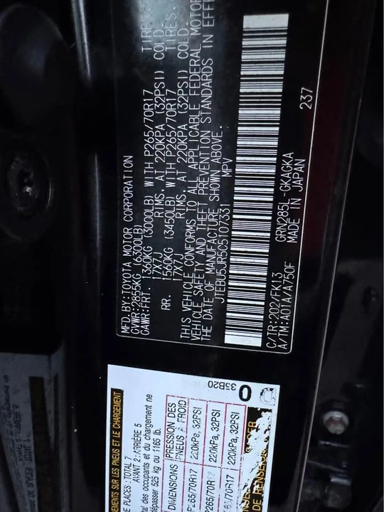 2012 Toyota 4Runner 5th Gen - Image 13 of 14