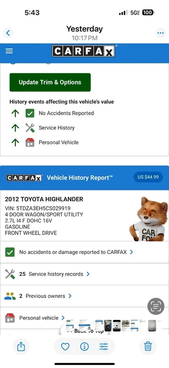 2012 Toyota Highlander - Image 15 of 15