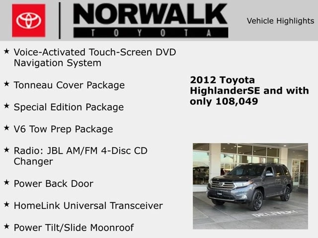 2012 Toyota Highlander - Image 10 of 12