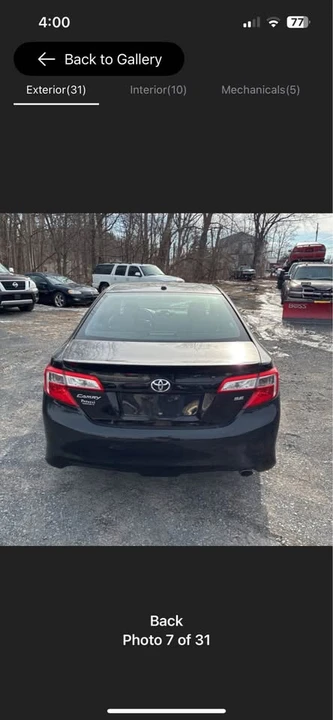 2012 Toyota Camry 7th Gen - Image 6 of 9