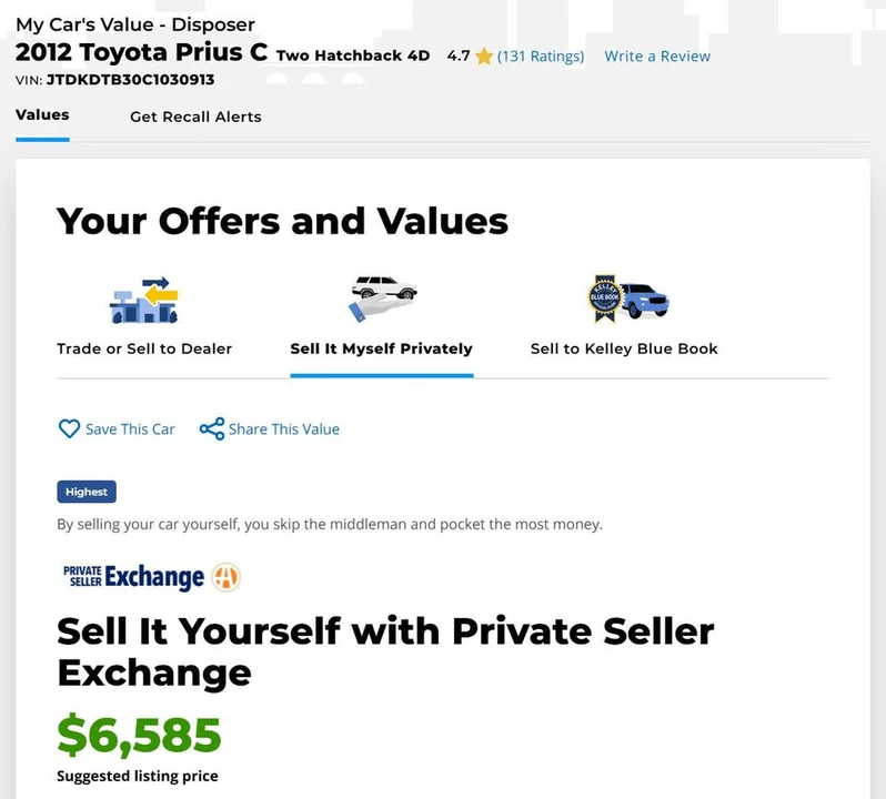 2012 Toyota Prius 3rd Gen - Image 4 of 4