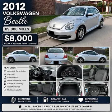 2012 Volkswagen Beetle 2.5L Entry Hatchback 2D