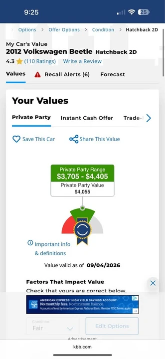 2012 Volkswagen A5 Beetle - Image 18 of 19