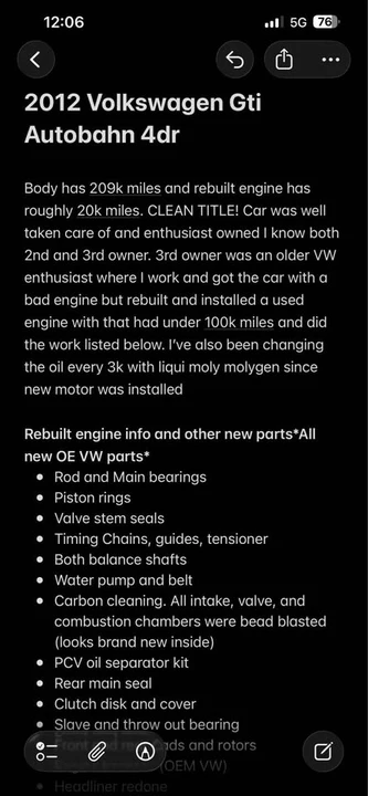 2012 Volkswagen GTI Mk6 - Image 14 of 17