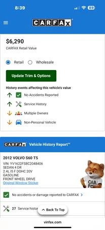 2012 Volvo S60 2nd Gen - Image 16 of 16
