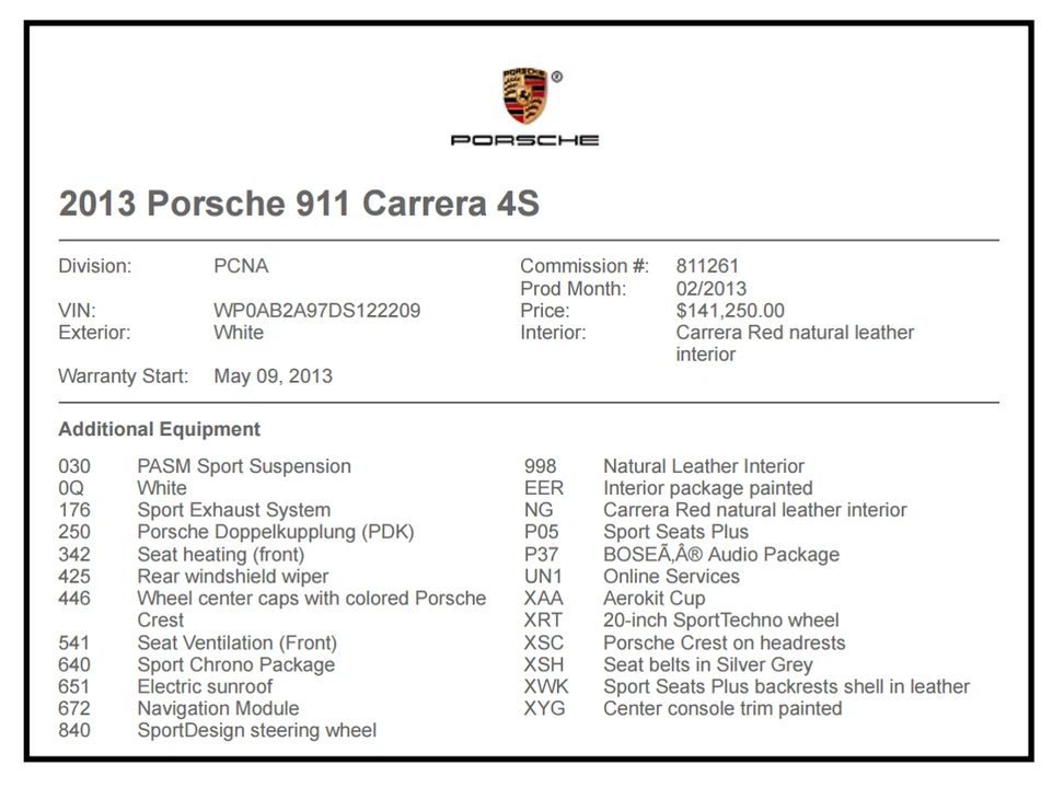 2013 Porsche 991 Carrera 4S - Image 2 of 12