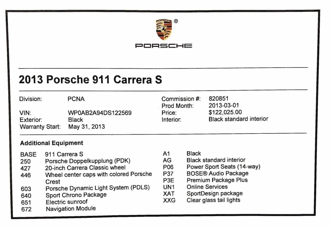 2013 Porsche 991 Carrera S - Image 20 of 20