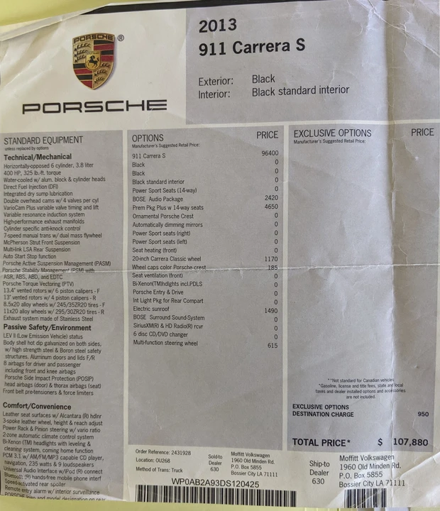 2013 Porsche 991 Carrera S - Image 5 of 11
