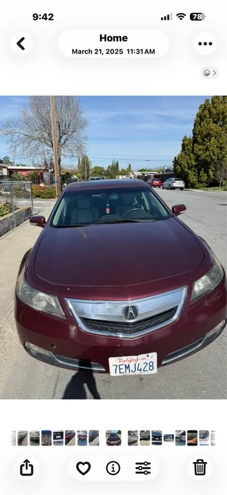 2013 Acura TL 4th Gen - Image 2 of 3