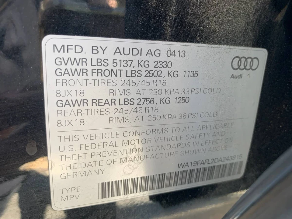 2013 Audi B8 A4 - Image 6 of 11