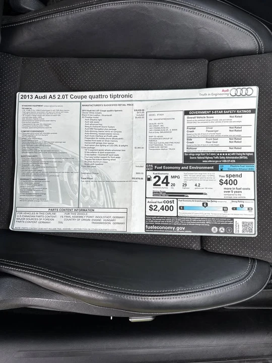 2013 Audi B8 A5 - Image 8 of 18