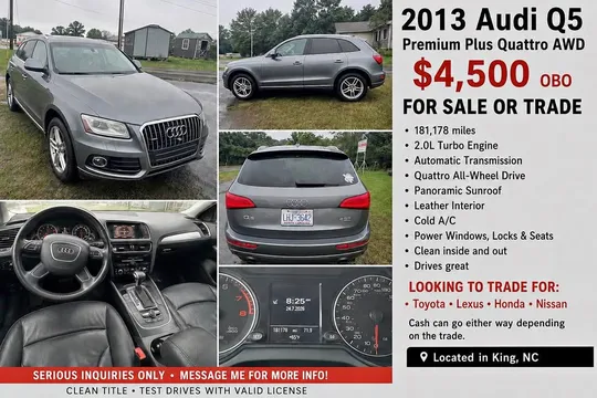2013 Audi Q5 2.0T Quattro Premium