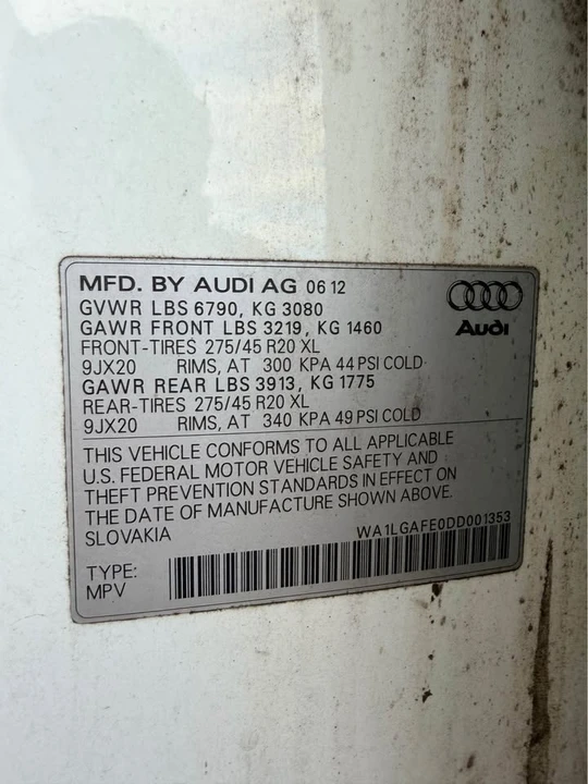2013 Audi 4L Q7 - Image 20 of 20