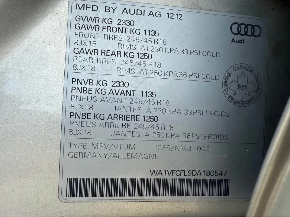2013 Audi Allroad - Image 18 of 18