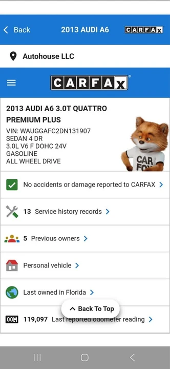 2013 Audi C7 A6 - Image 9 of 9