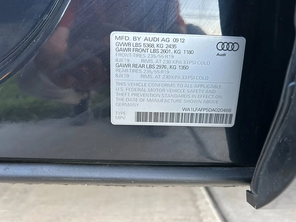 2013 Audi 8R Q5 - Image 20 of 20