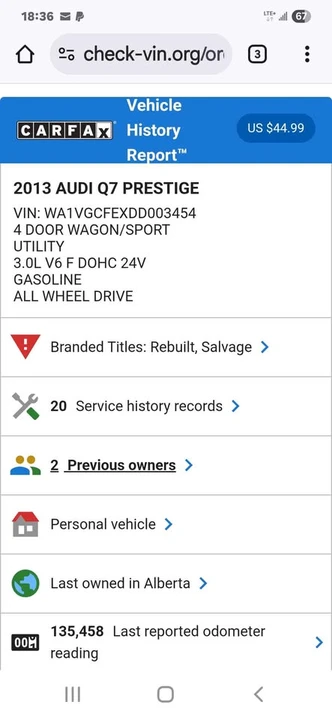 2013 Audi 4L Q7 - Image 15 of 15