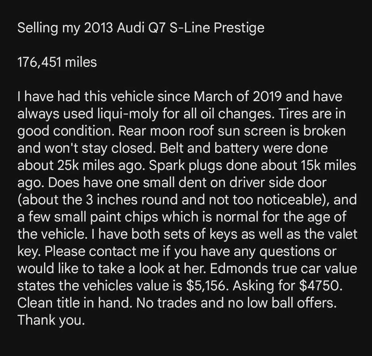 2013 Audi 4L Q7 - Image 12 of 12