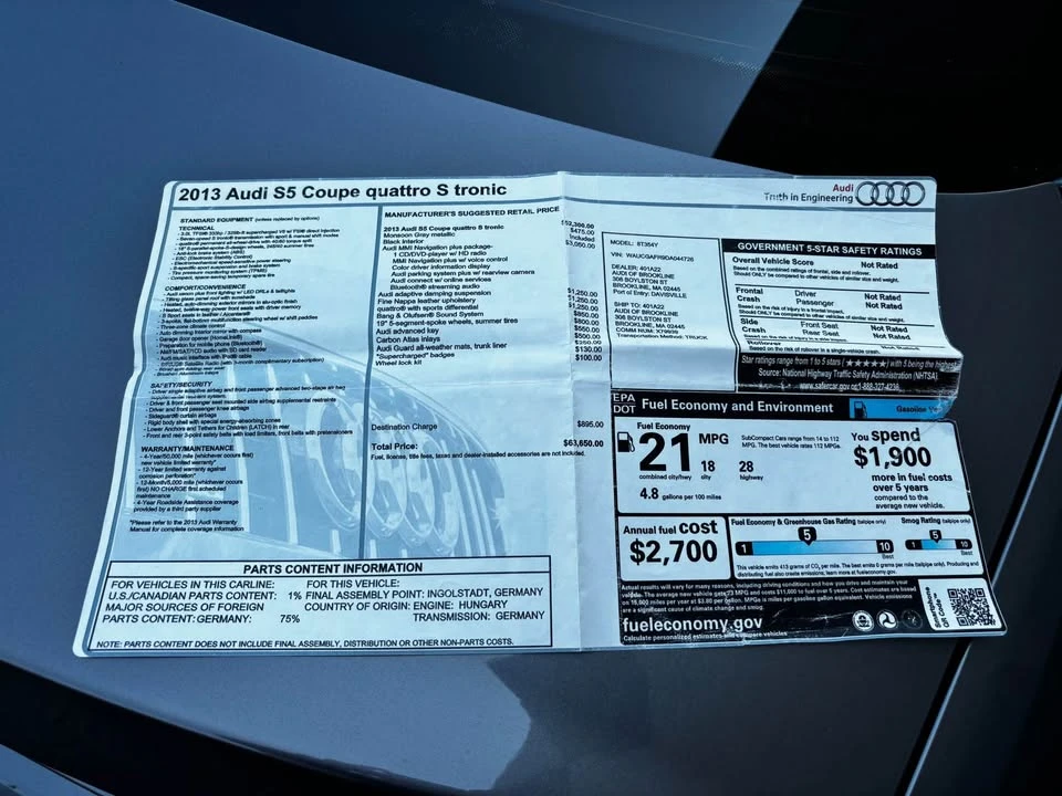 2013 Audi B8 S5 - Image 11 of 11
