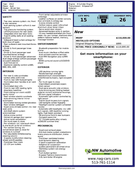 2013 Audi D4 S8 - Image 2 of 16