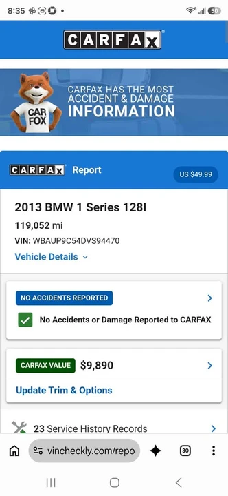 2013 BMW E81/E82/E88 1 Series - Image 11 of 11