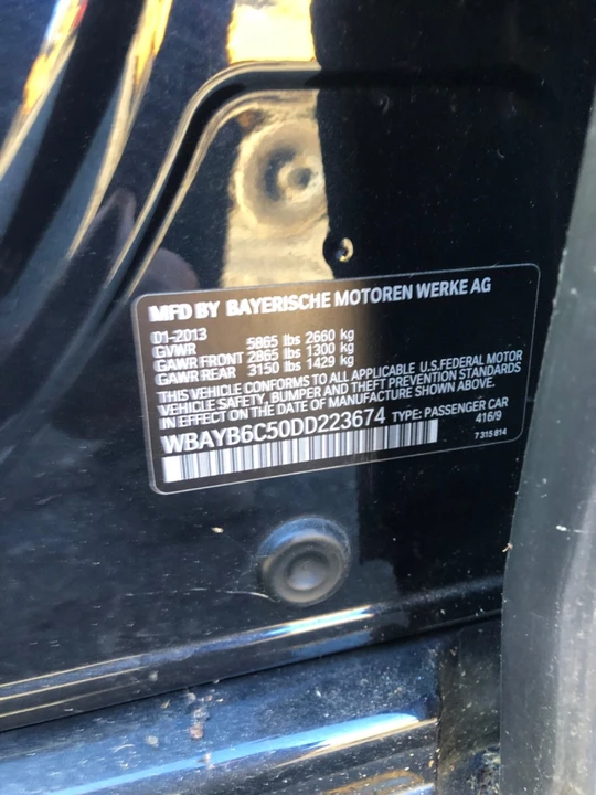 2013 BMW F01/F02 7 Series - Image 20 of 20
