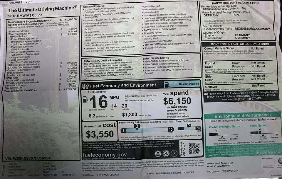 2013 BMW M3 - Image 18 of 20