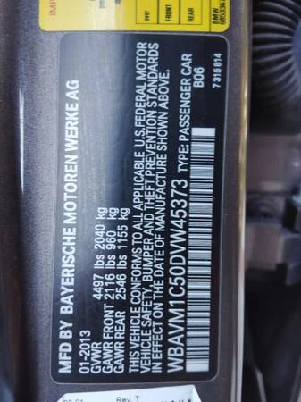 2013 BMW E84 X1 - Image 9 of 12