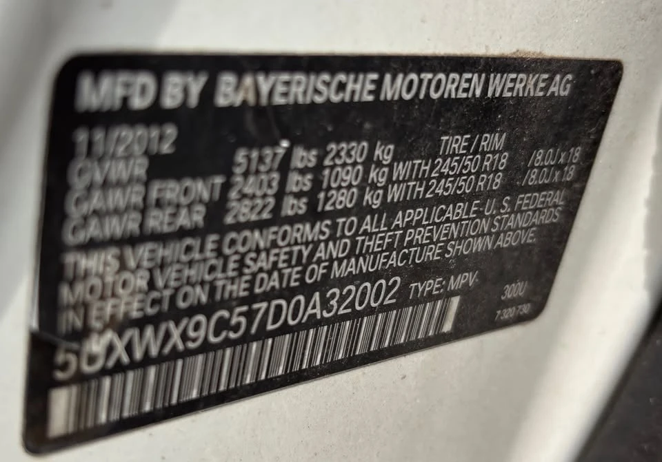 2013 BMW F25 X3 - Image 7 of 17