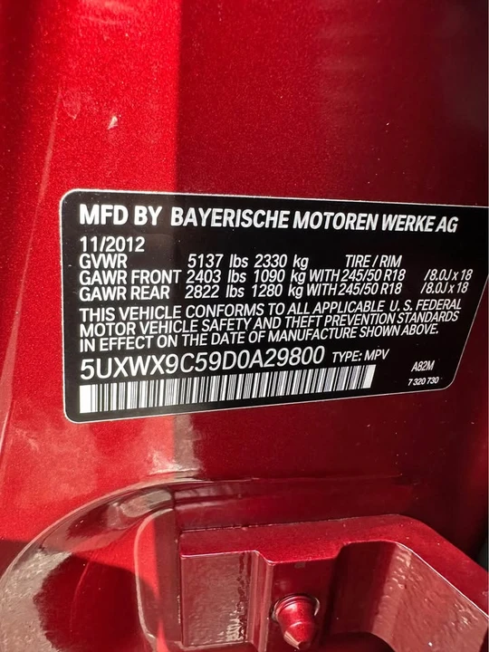 2013 BMW F25 X3 - Image 17 of 18