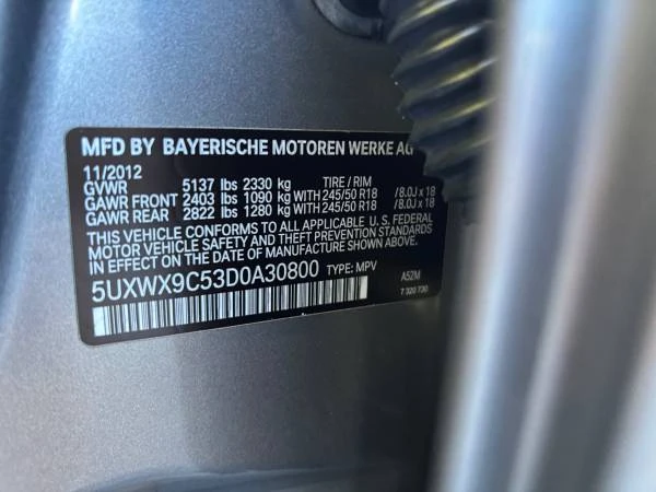 2013 BMW F25 X3 - Image 10 of 18