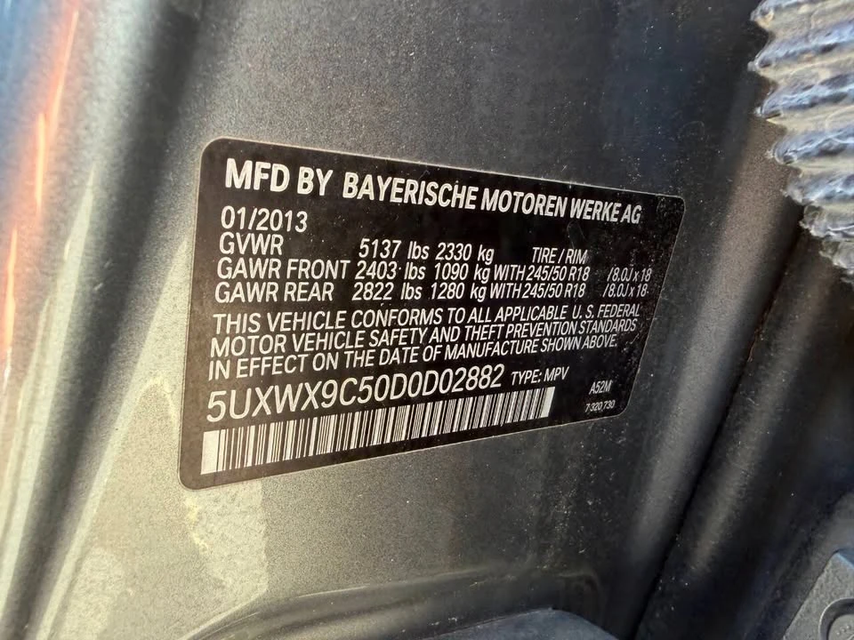 2013 BMW F25 X3 - Image 14 of 20
