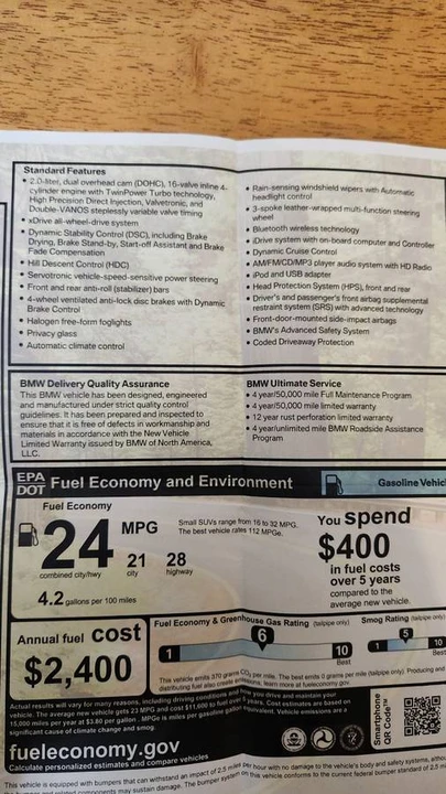 2013 BMW F25 X3 - Image 21 of 21