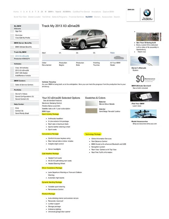 2013 BMW F25 X3 - Image 10 of 10