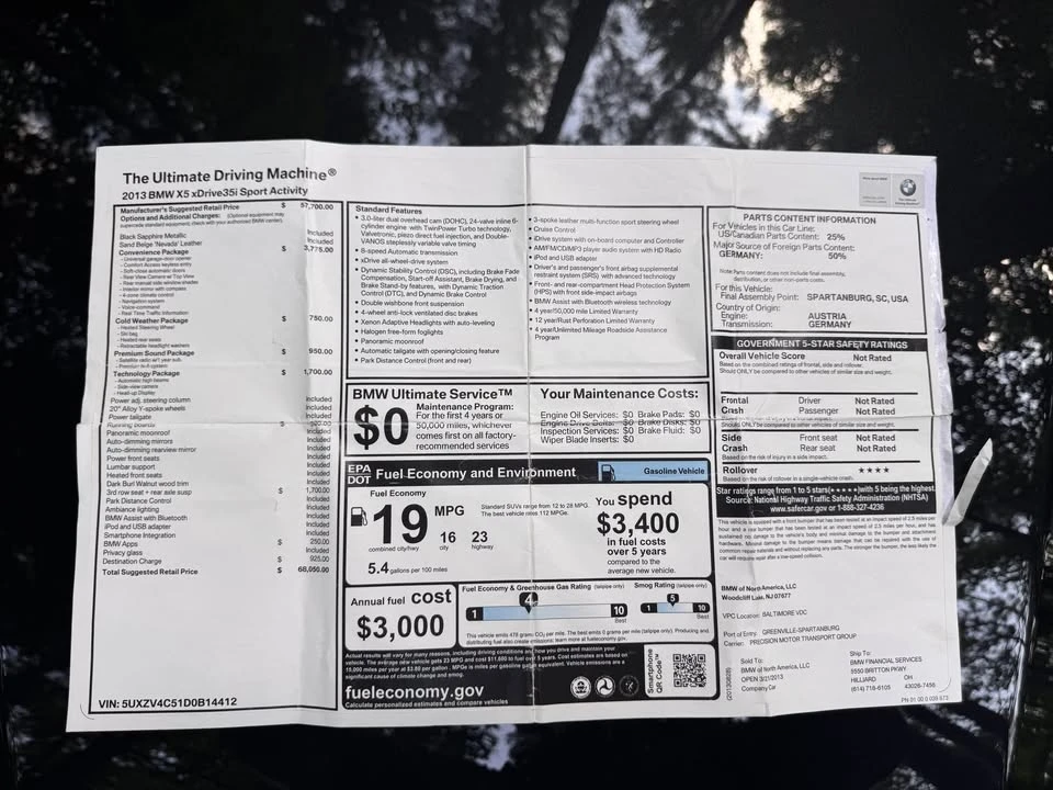 2013 BMW E70 X5 - Image 18 of 20