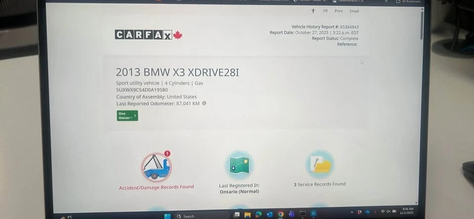 2013 BMW F25 X3 - Image 19 of 20