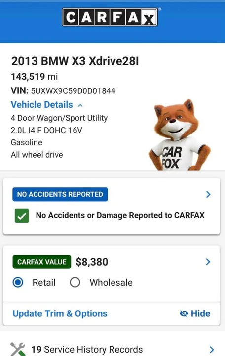2013 BMW F25 X3 - Image 6 of 13
