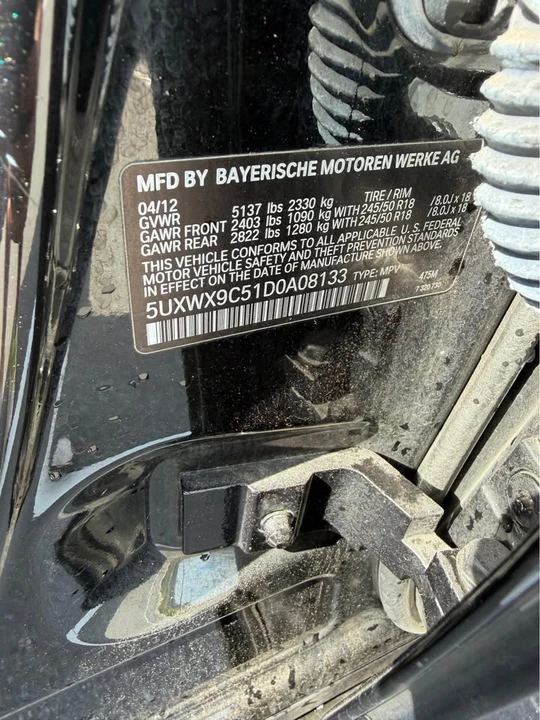 2013 BMW F25 X3 - Image 11 of 14