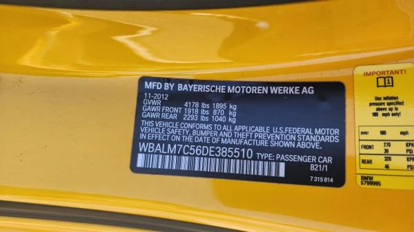 2013 BMW E89 Z4 Roadster - Image 11 of 13