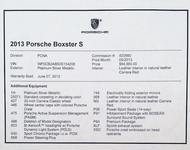 2013 Porsche 981 Boxster S - Image 4 of 30