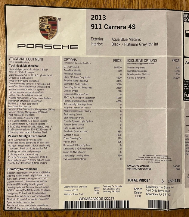 2013 Porsche 991 Carrera 4S - Image 13 of 17