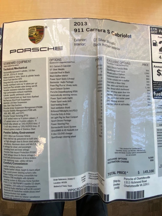 2013 Porsche 991 Carrera S - Image 26 of 26
