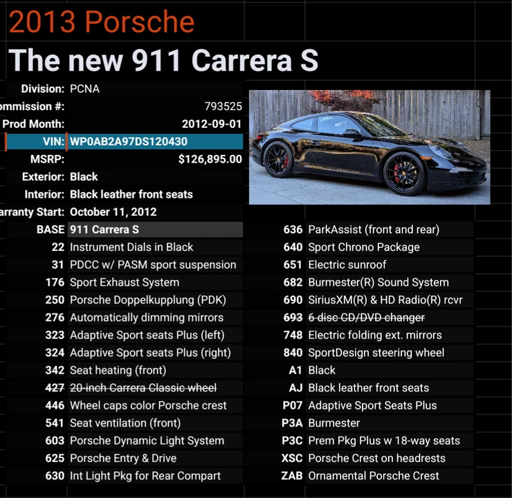 2013 Porsche 991 Carrera S - Image 11 of 14