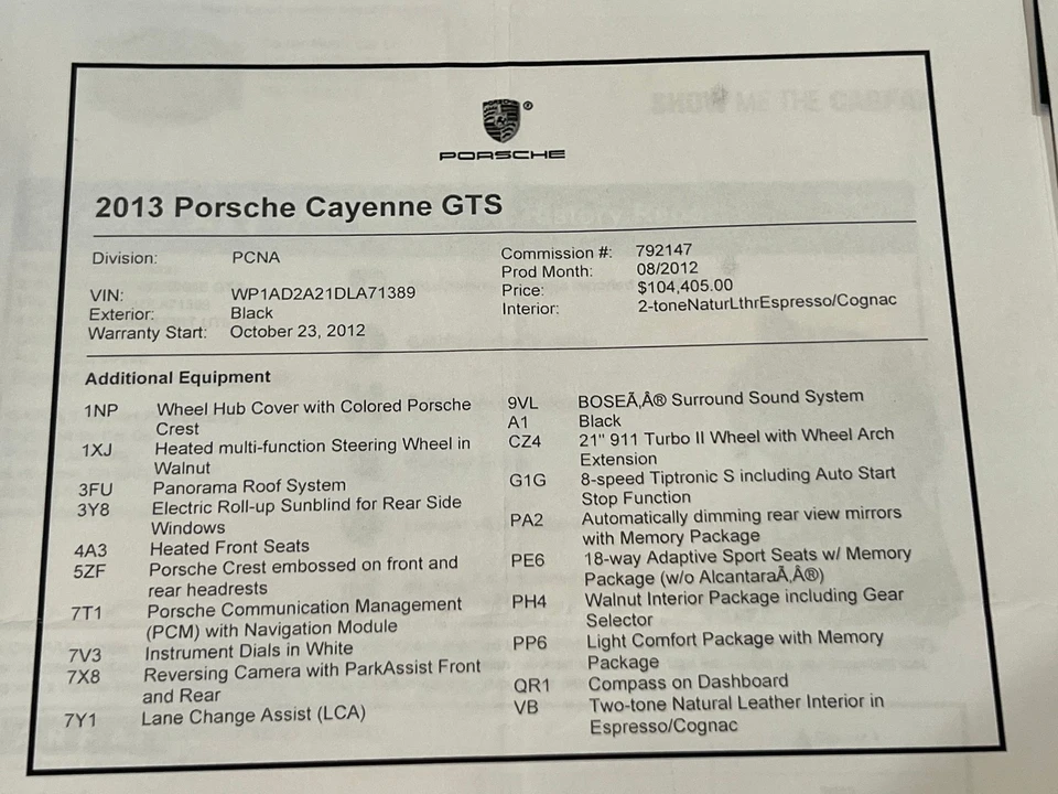 2013 Porsche 958 Cayenne GTS - Image 21 of 21