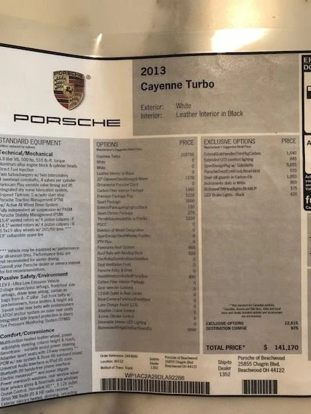 2013 Porsche 958 Cayenne Turbo - Image 8 of 10