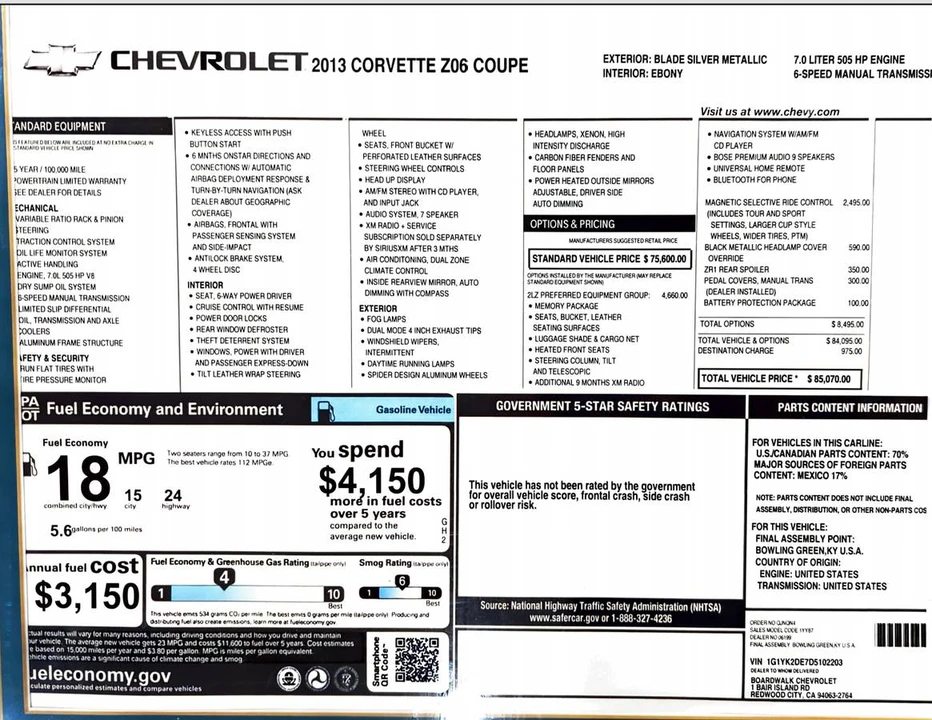 2013 Chevrolet Corvette C6 Z06 - Image 11 of 11