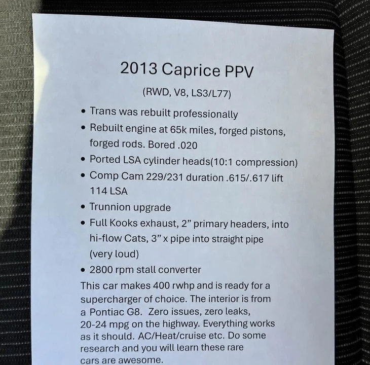 2013 Chevrolet Caprice - Image 5 of 6