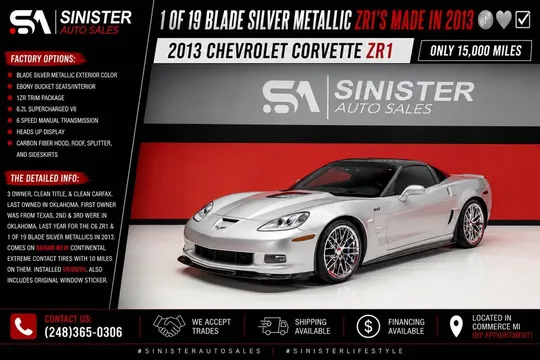 2013 Chevrolet Corvette C6 ZR1 - Image 2 of 20