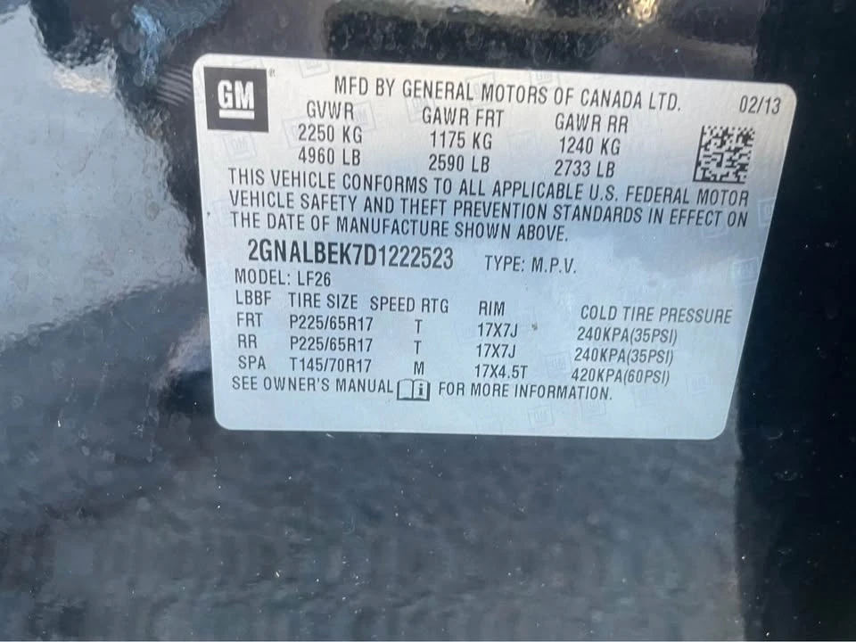 2013 Chevrolet Equinox - Image 11 of 11